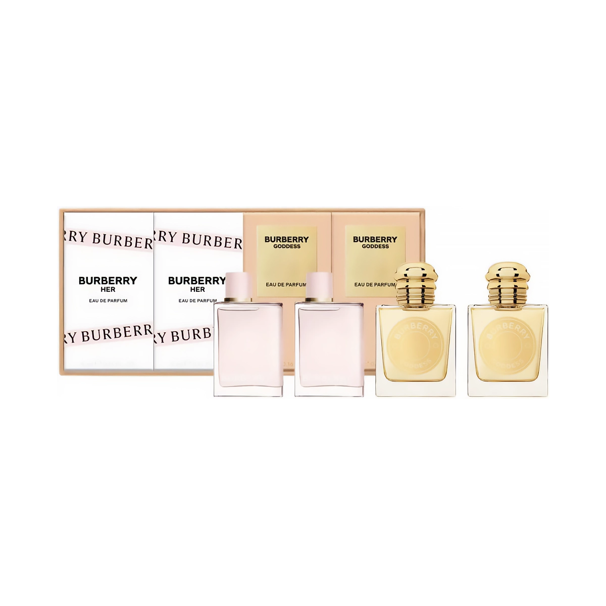 Set Miniaturas Femeninas 4 x 5 ml – Burberry - Dperfumes.cl